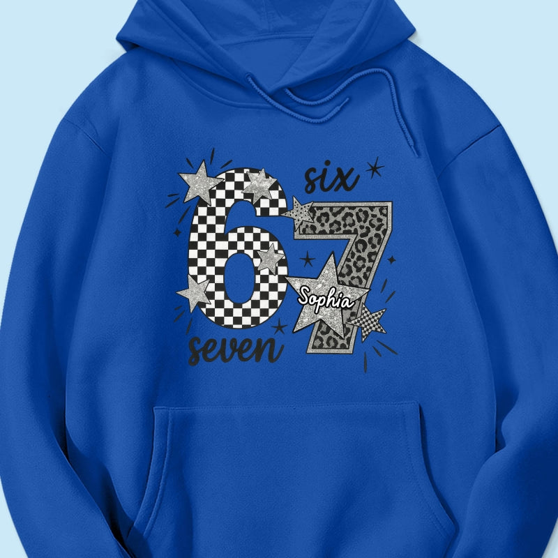 Viral Six Seven 67 Gen Z Funny Teen Slang - Personalized Shirt - Christmas Gift for Daughter, Son, Grandkids