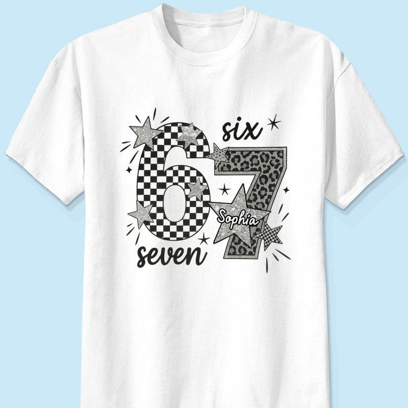 Viral Six Seven 67 Gen Z Funny Teen Slang - Personalized Shirt - Christmas Gift for Daughter, Son, Grandkids