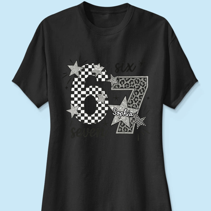 Viral Six Seven 67 Gen Z Funny Teen Slang - Personalized Shirt - Christmas Gift for Daughter, Son, Grandkids