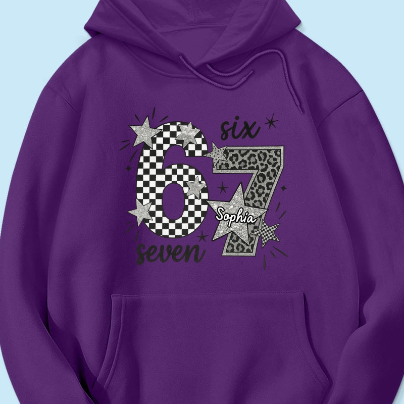 Viral Six Seven 67 Gen Z Funny Teen Slang - Personalized Shirt - Christmas Gift for Daughter, Son, Grandkids