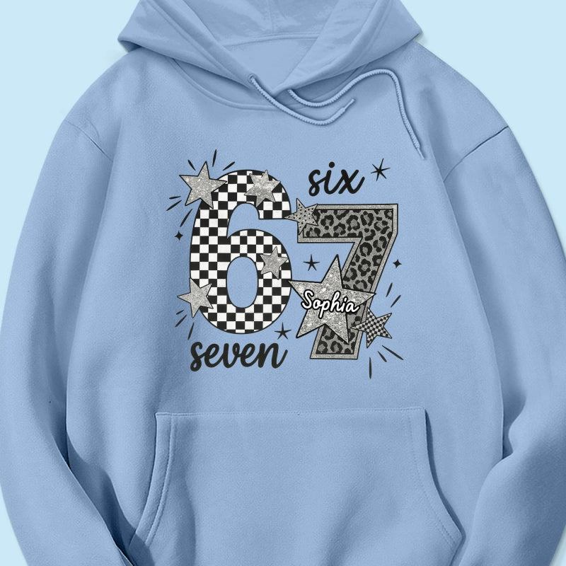 Viral Six Seven 67 Gen Z Funny Teen Slang - Personalized Shirt - Christmas Gift for Daughter, Son, Grandkids