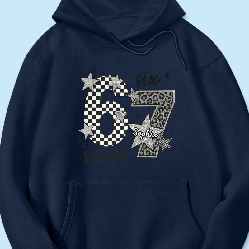 Viral Six Seven 67 Gen Z Funny Teen Slang - Personalized Shirt - Christmas Gift for Daughter, Son, Grandkids