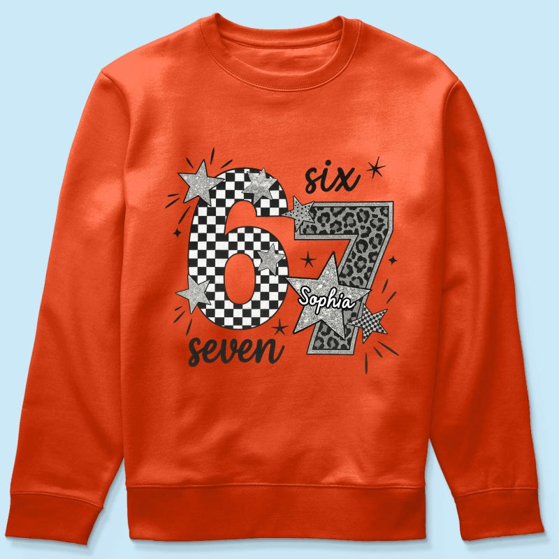 Viral Six Seven 67 Gen Z Funny Teen Slang - Personalized Shirt - Christmas Gift for Daughter, Son, Grandkids