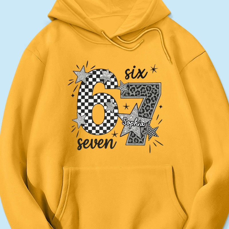 Viral Six Seven 67 Gen Z Funny Teen Slang - Personalized Shirt - Christmas Gift for Daughter, Son, Grandkids