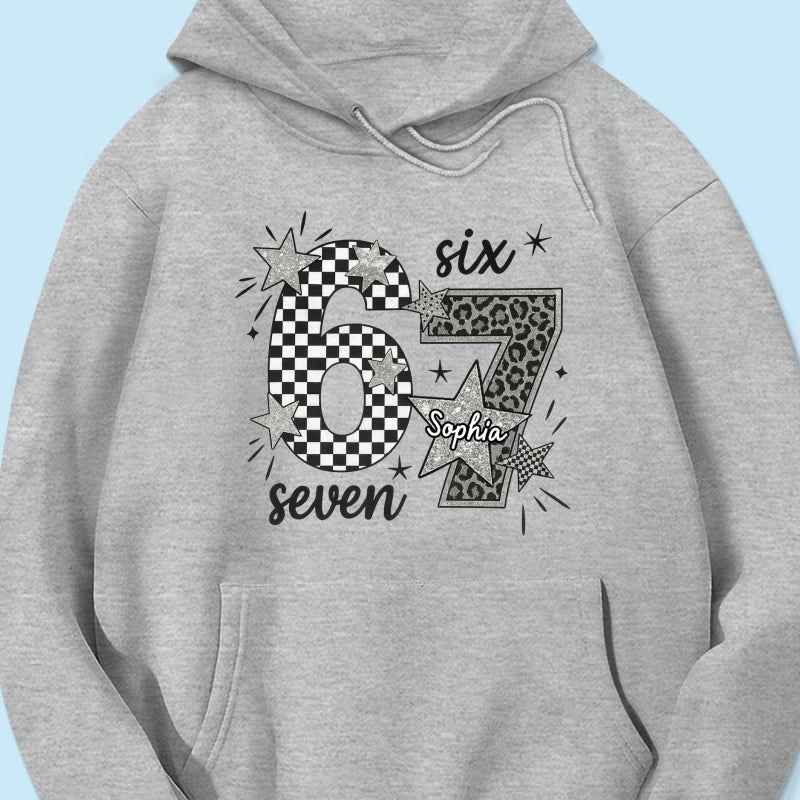 Viral Six Seven 67 Gen Z Funny Teen Slang - Personalized Shirt - Christmas Gift for Daughter, Son, Grandkids