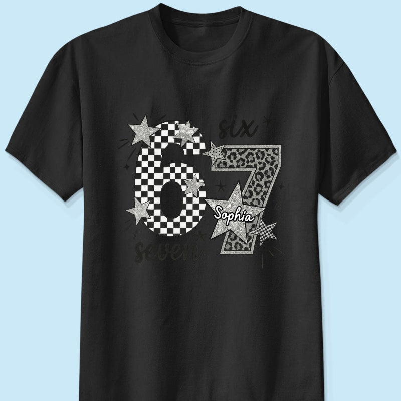 Viral Six Seven 67 Gen Z Funny Teen Slang - Personalized Shirt - Christmas Gift for Daughter, Son, Grandkids