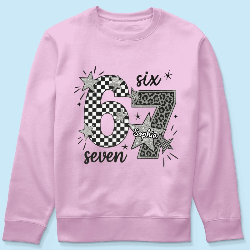 Viral Six Seven 67 Gen Z Funny Teen Slang - Personalized Shirt - Christmas Gift for Daughter, Son, Grandkids