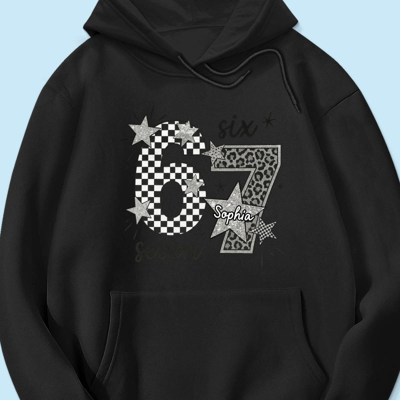 Viral Six Seven 67 Gen Z Funny Teen Slang - Personalized Shirt - Christmas Gift for Daughter, Son, Grandkids