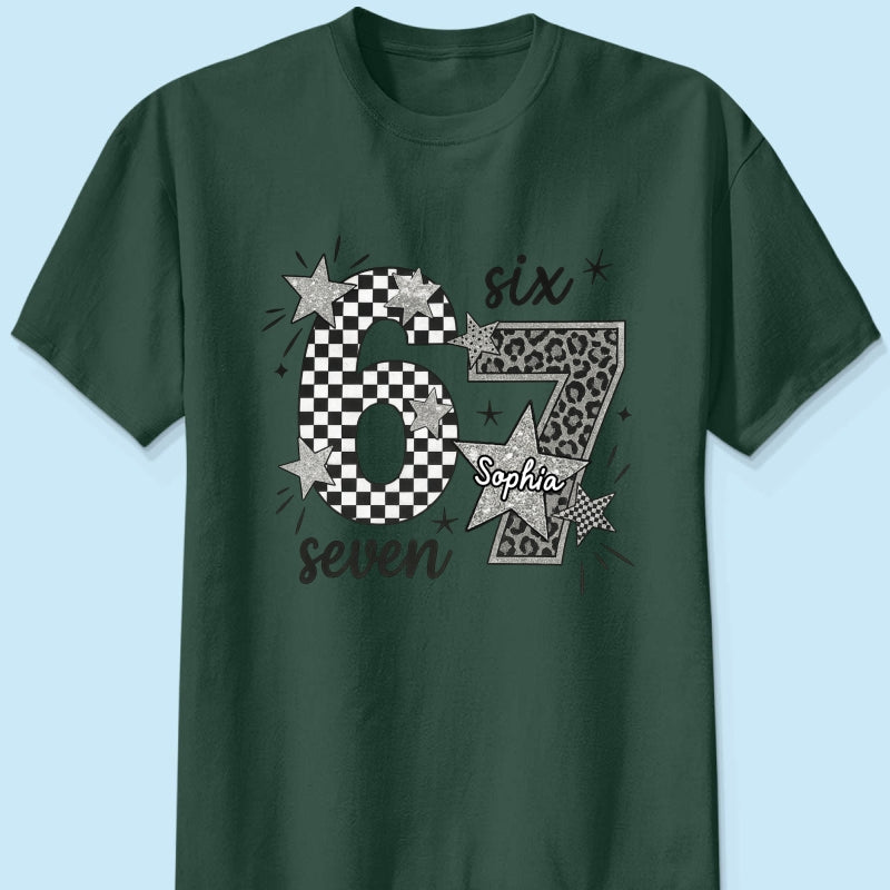 Viral Six Seven 67 Gen Z Funny Teen Slang - Personalized Shirt - Christmas Gift for Daughter, Son, Grandkids