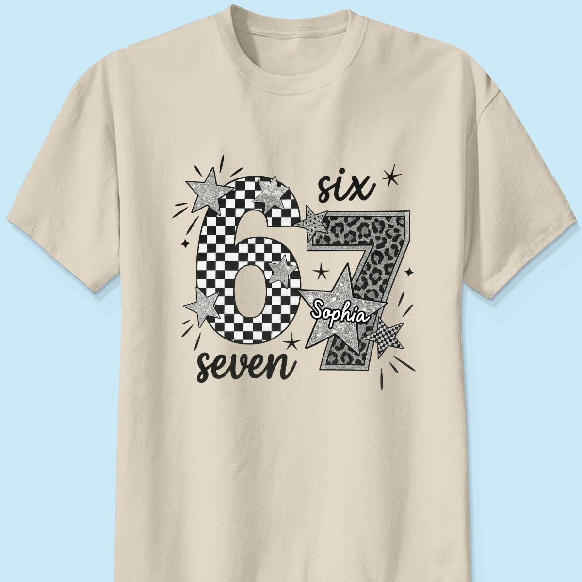 Viral Six Seven 67 Gen Z Funny Teen Slang - Personalized Shirt - Christmas Gift for Daughter, Son, Grandkids