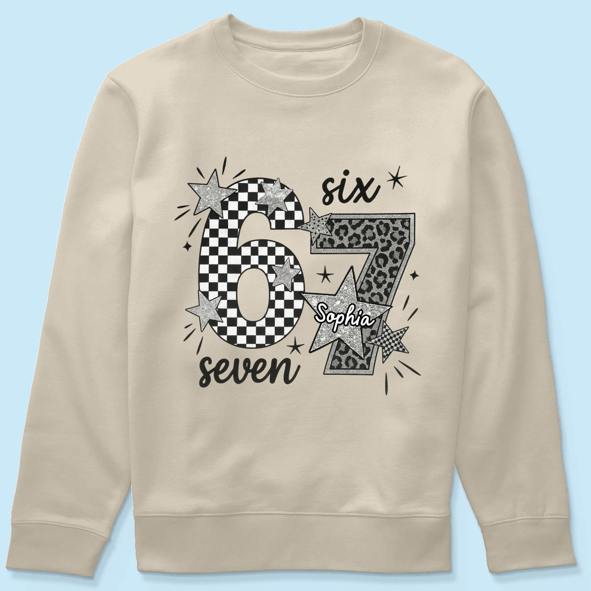 Viral Six Seven 67 Gen Z Funny Teen Slang - Personalized Shirt - Christmas Gift for Daughter, Son, Grandkids