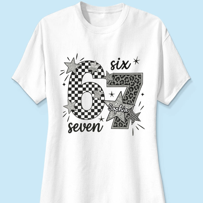 Viral Six Seven 67 Gen Z Funny Teen Slang - Personalized Shirt - Christmas Gift for Daughter, Son, Grandkids