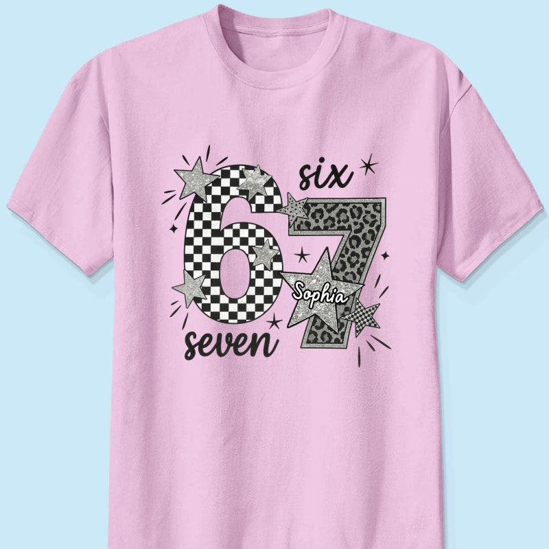 Viral Six Seven 67 Gen Z Funny Teen Slang - Personalized Shirt - Christmas Gift for Daughter, Son, Grandkids