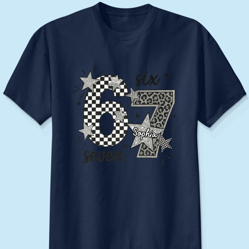 Viral Six Seven 67 Gen Z Funny Teen Slang - Personalized Shirt - Christmas Gift for Daughter, Son, Grandkids