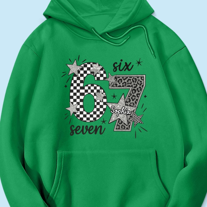 Viral Six Seven 67 Gen Z Funny Teen Slang - Personalized Shirt - Christmas Gift for Daughter, Son, Grandkids