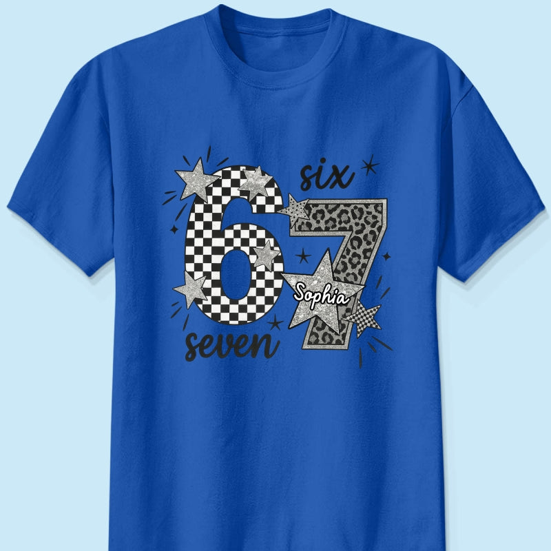 Viral Six Seven 67 Gen Z Funny Teen Slang - Personalized Shirt - Christmas Gift for Daughter, Son, Grandkids
