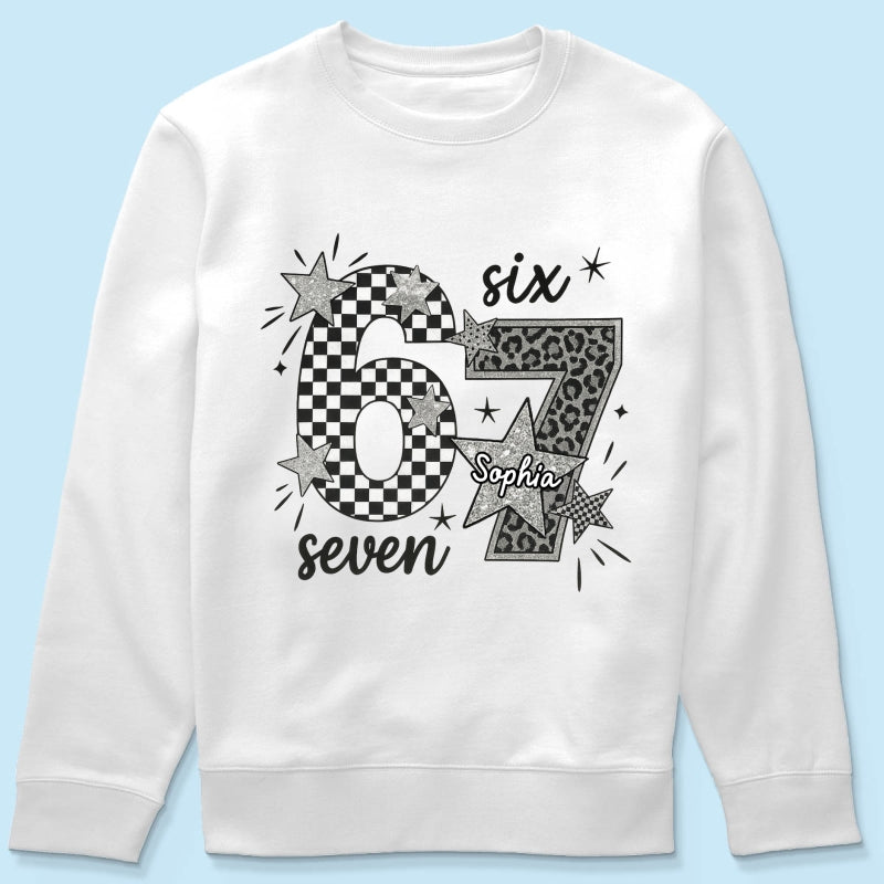 Viral Six Seven 67 Gen Z Funny Teen Slang - Personalized Shirt - Christmas Gift for Daughter, Son, Grandkids