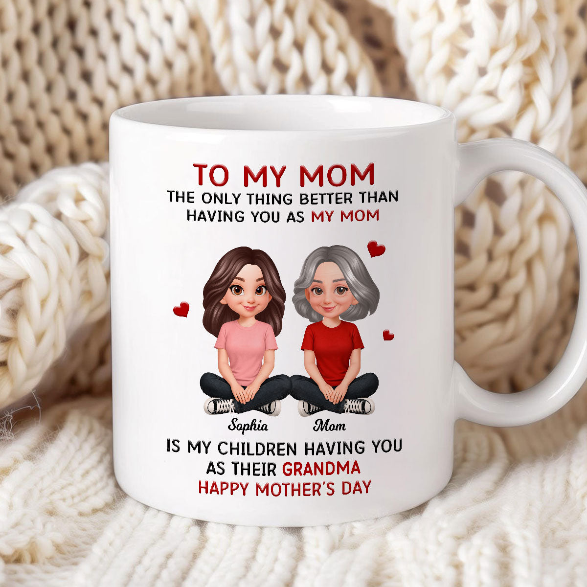 To My Mom The Only Thing Better Than Having You As Mom - Personalized Mug - Mother's Day Gift For Mom