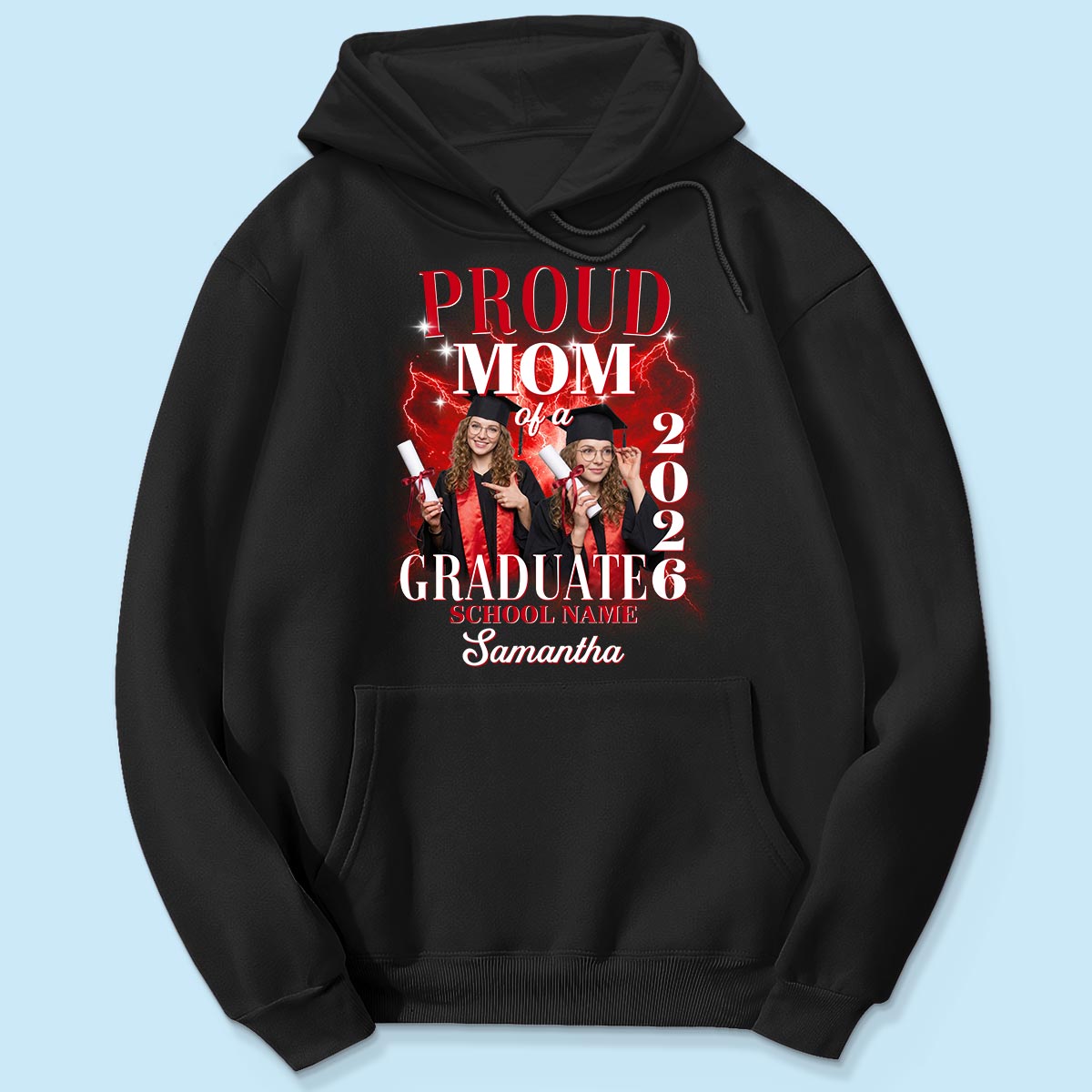 Proud Mom Dad Grandma Grandpa Of A 2026 Graduate Custom Photo - Personalized Shirt - Family Matching Graduation Shirt, Graduation Party Gift, Senior Class of 2026