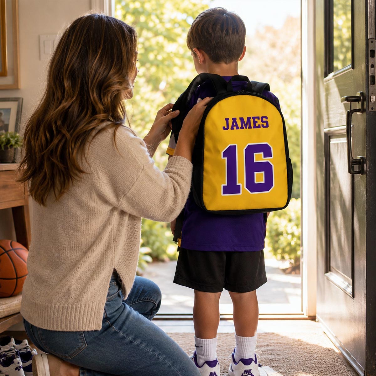 Basketball Jersey - Personalized Backpack - Back To School Gift