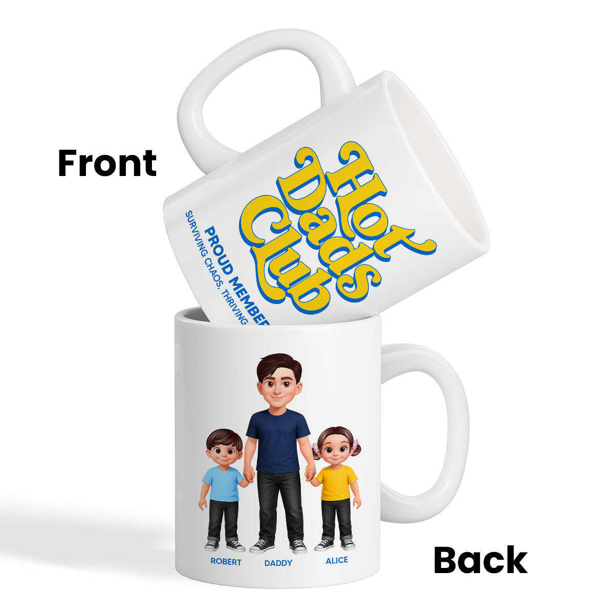 Hot Dads Club - Personalized Mug - Funny Father's Day Gift For Dad, Husband
