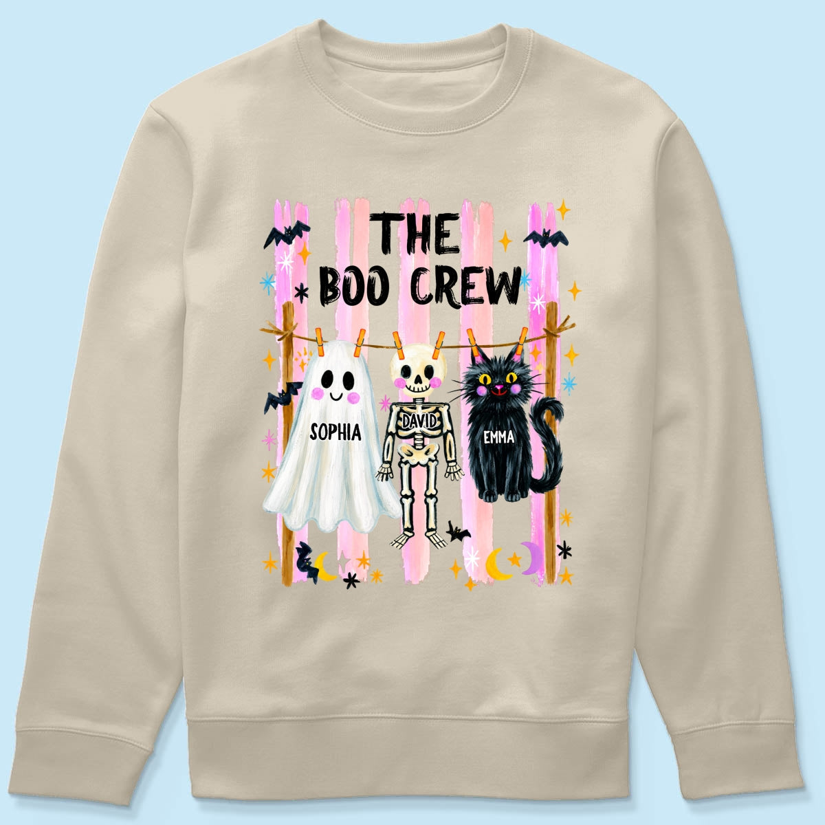 Our Boo Crew Family Halloween - Personalized Shirt - Family Matching Shirts