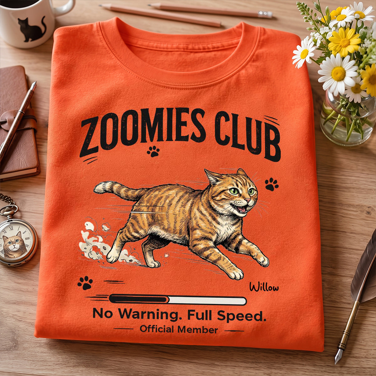 Zoomies Club Official Member Custom Pet Photo - Personalized Shirt - Funny Gift For Dog Cat Lover