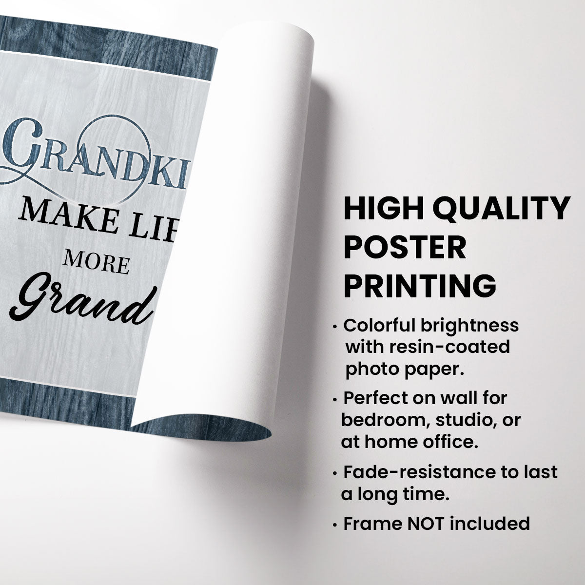 Grandkids Make Life More Grand Crossword Puzzle Art, Personalized Poster