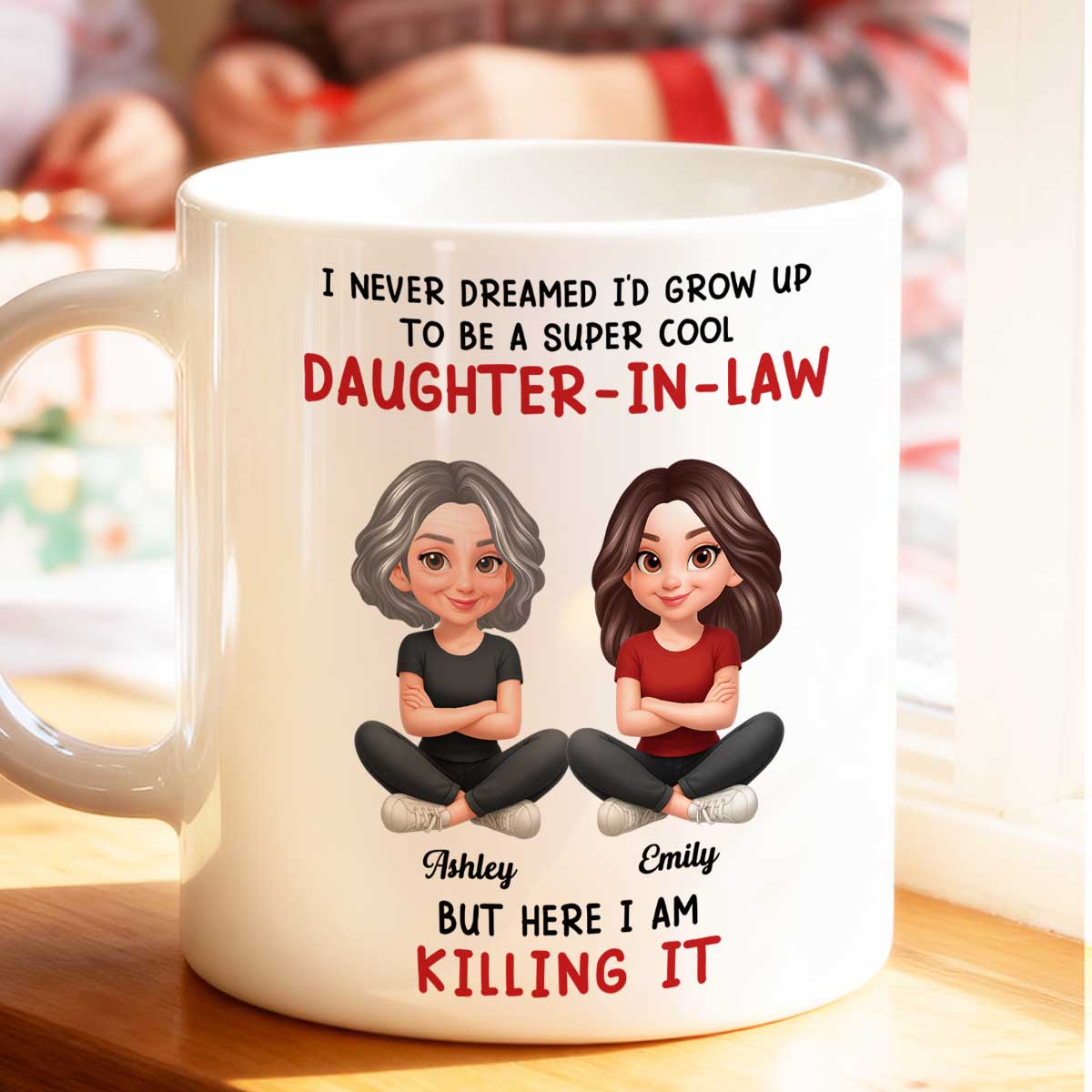 Super Cool Daughter-in-Law - Personalized Mug - Funny Christmas Gift for Daughter-in-Law