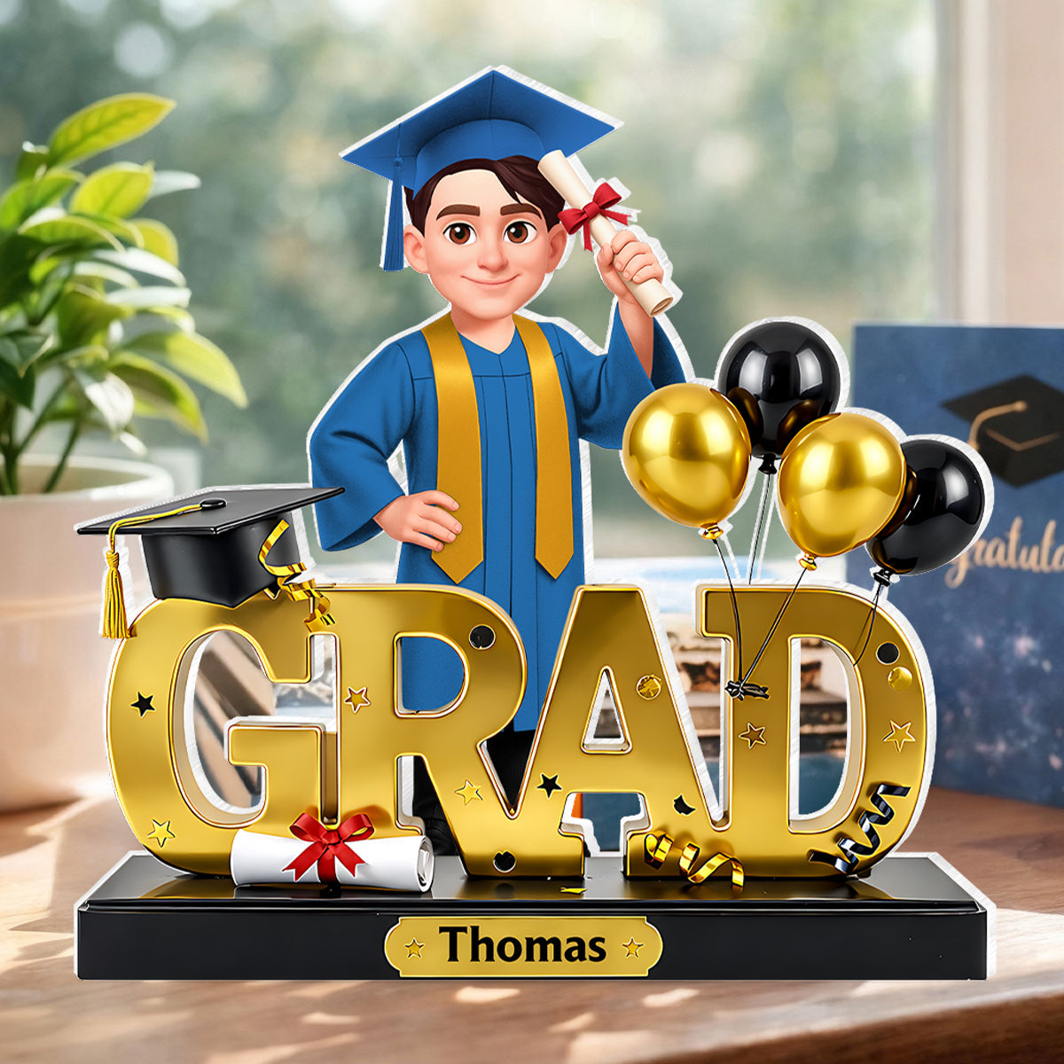 Grad Senior Class of 2026, 2027 - Personalized Acrylic Block Plaque - Heartfelt Gift for Daughter, Son, Grandkids