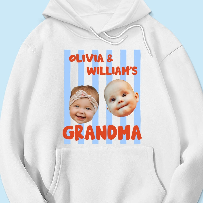 Baby Custom Photo Face Grandpa Grandama Dad Mom - Personalized Shirt