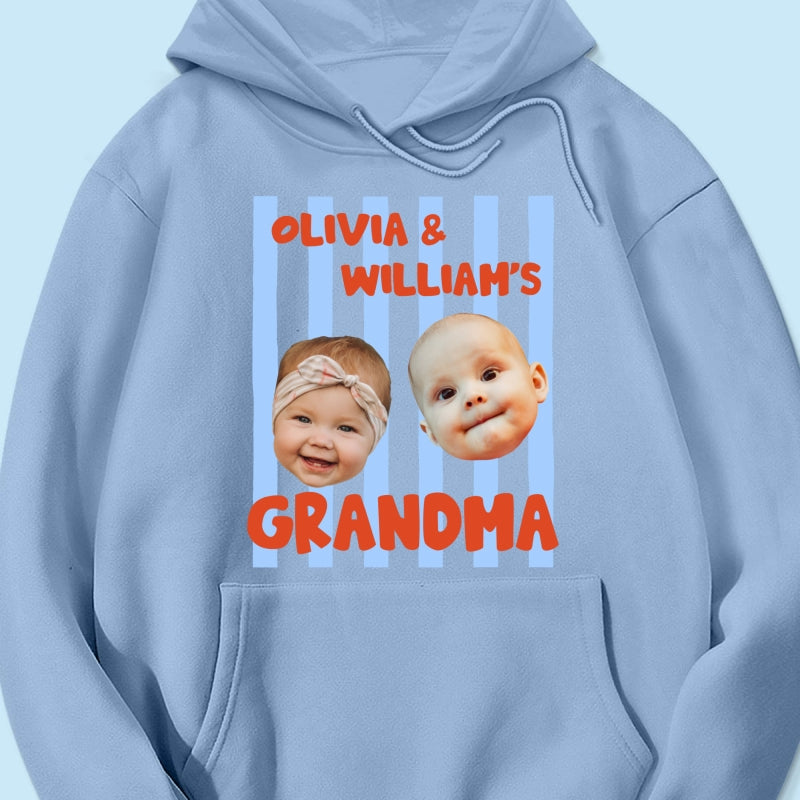 Baby Custom Photo Face Grandpa Grandama Dad Mom - Personalized Shirt