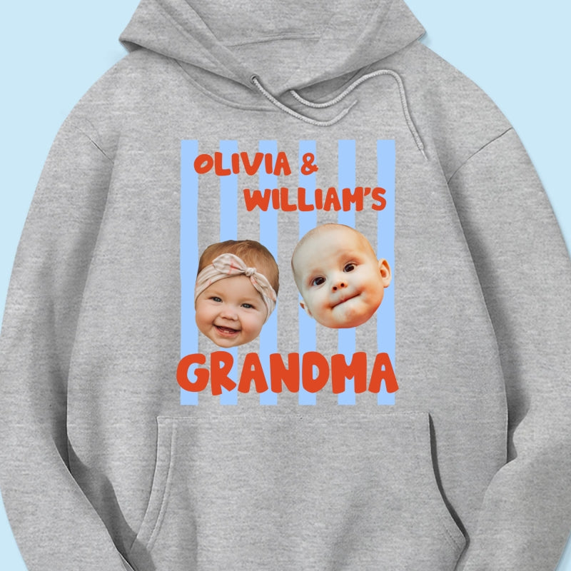 Baby Custom Photo Face Grandpa Grandama Dad Mom - Personalized Shirt