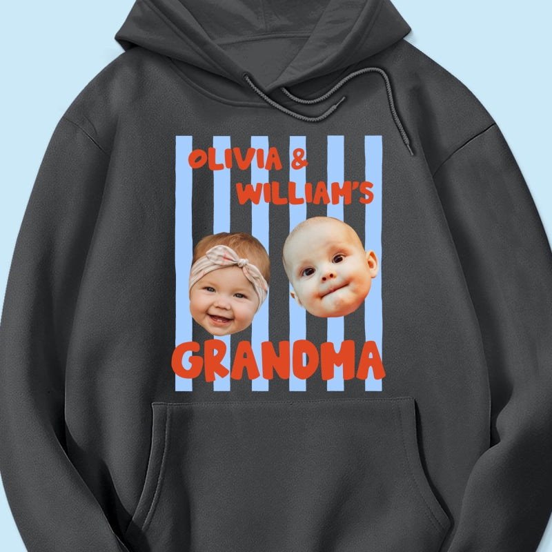 Baby Custom Photo Face Grandpa Grandama Dad Mom - Personalized Shirt