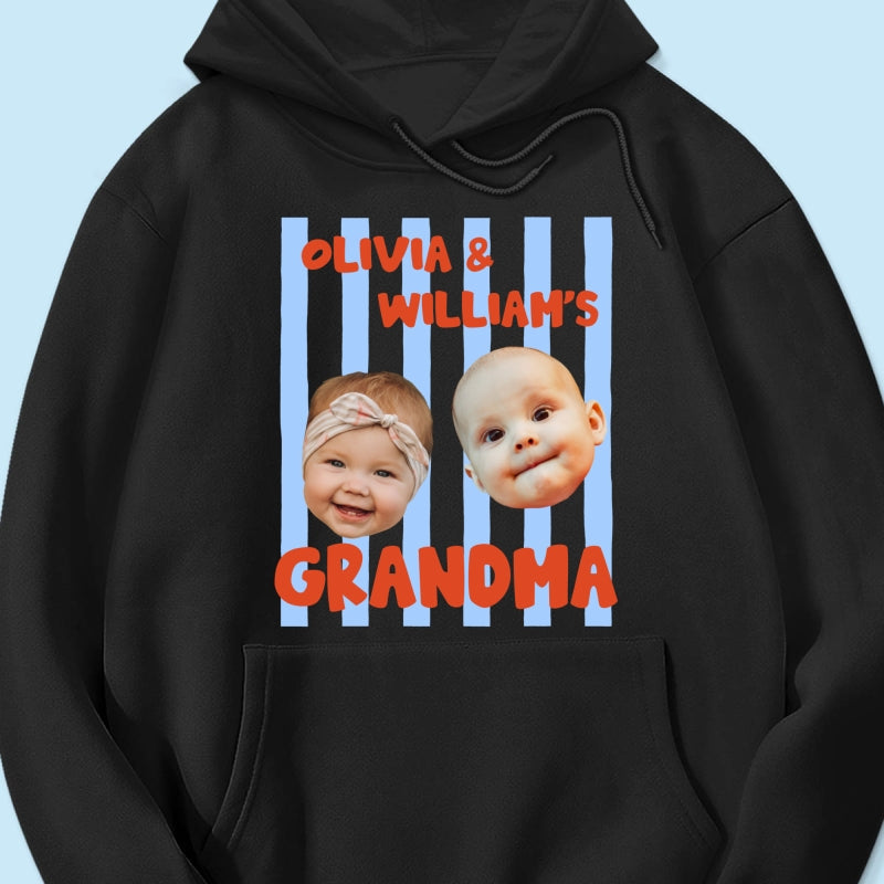 Baby Custom Photo Face Grandpa Grandama Dad Mom - Personalized Shirt