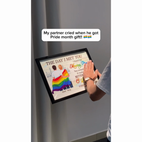 Pride Month LGBTQ+ Couple The Day I Met You Personalized Poster, Gift For Couple