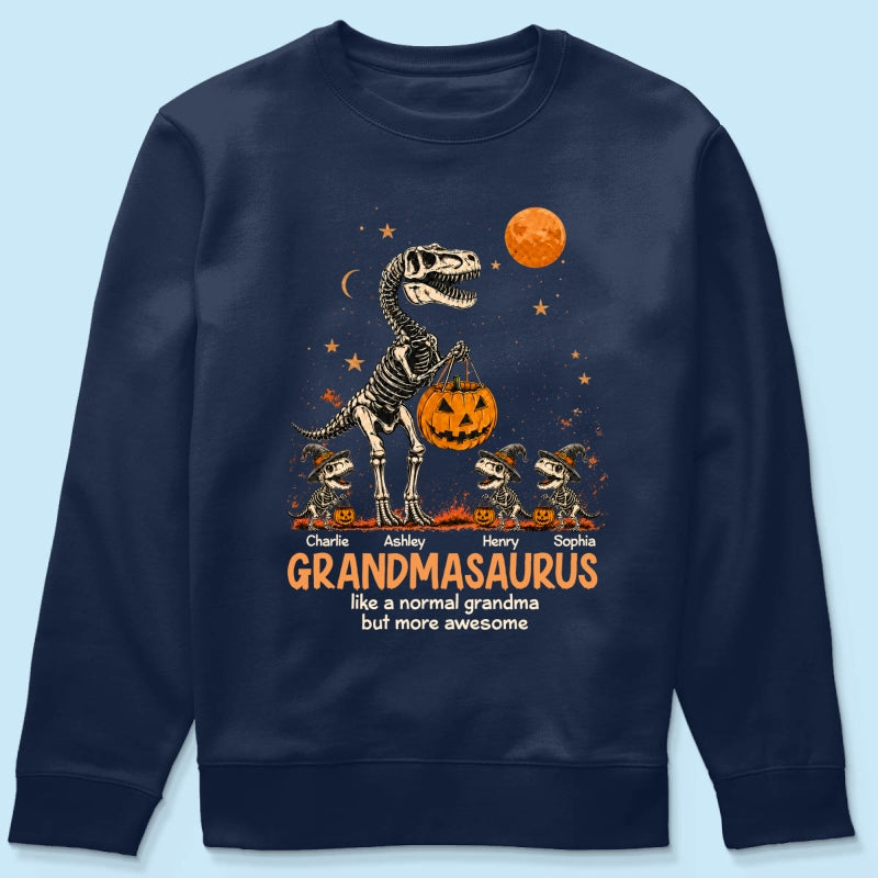 Spooky Grandmasaurus - Personalized Shirt - Halloween Gift for Grandma, Mom