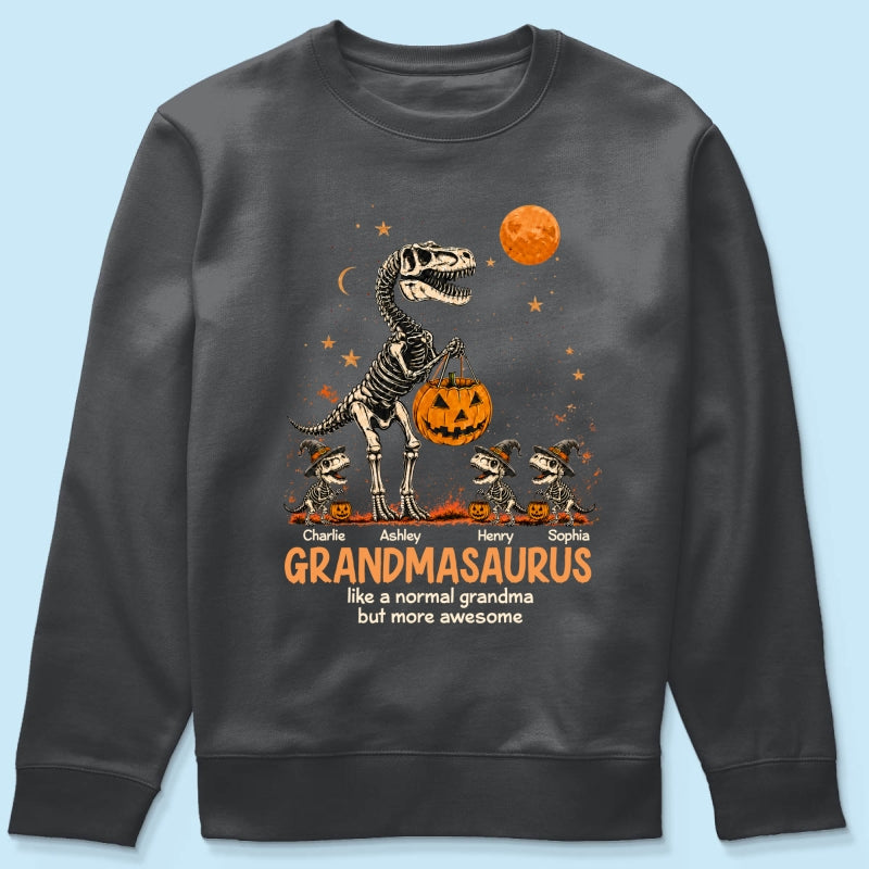 Spooky Grandmasaurus - Personalized Shirt - Halloween Gift for Grandma, Mom