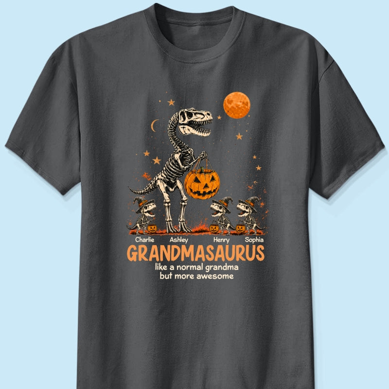 Spooky Grandmasaurus - Personalized Shirt - Halloween Gift for Grandma, Mom