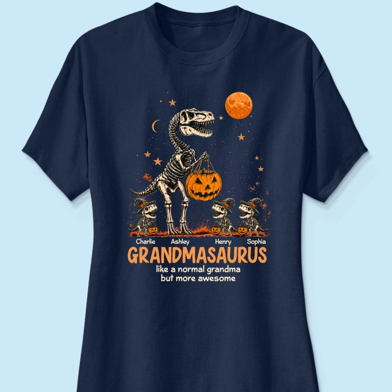 Spooky Grandmasaurus - Personalized Shirt - Halloween Gift for Grandma, Mom