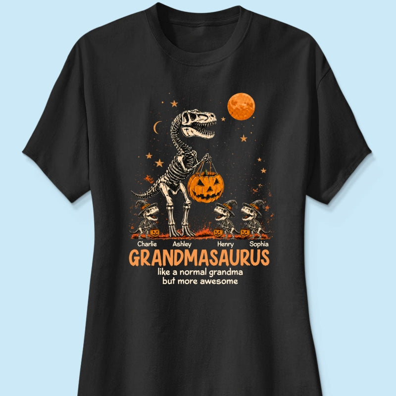 Spooky Grandmasaurus - Personalized Shirt - Halloween Gift for Grandma, Mom