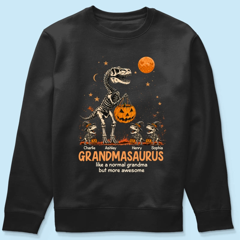 Spooky Grandmasaurus - Personalized Shirt - Halloween Gift for Grandma, Mom