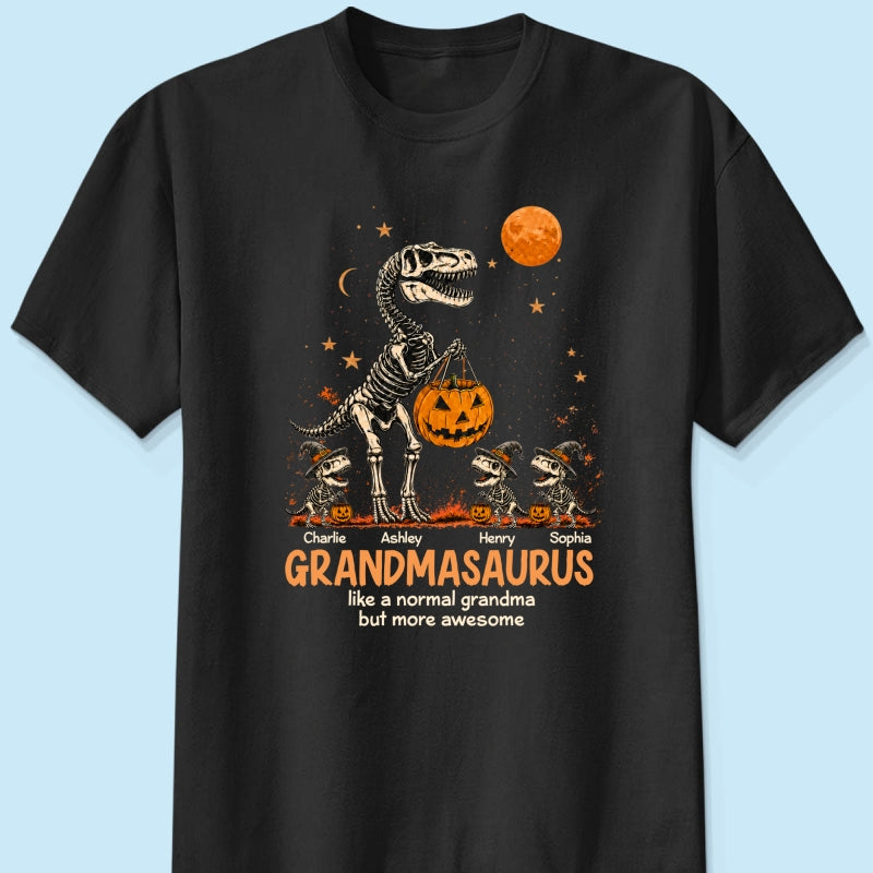 Spooky Grandmasaurus - Personalized Shirt - Halloween Gift for Grandma, Mom