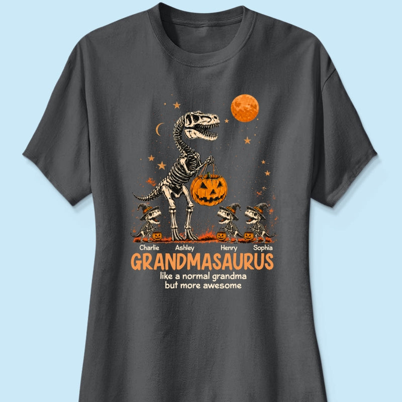 Spooky Grandmasaurus - Personalized Shirt - Halloween Gift for Grandma, Mom