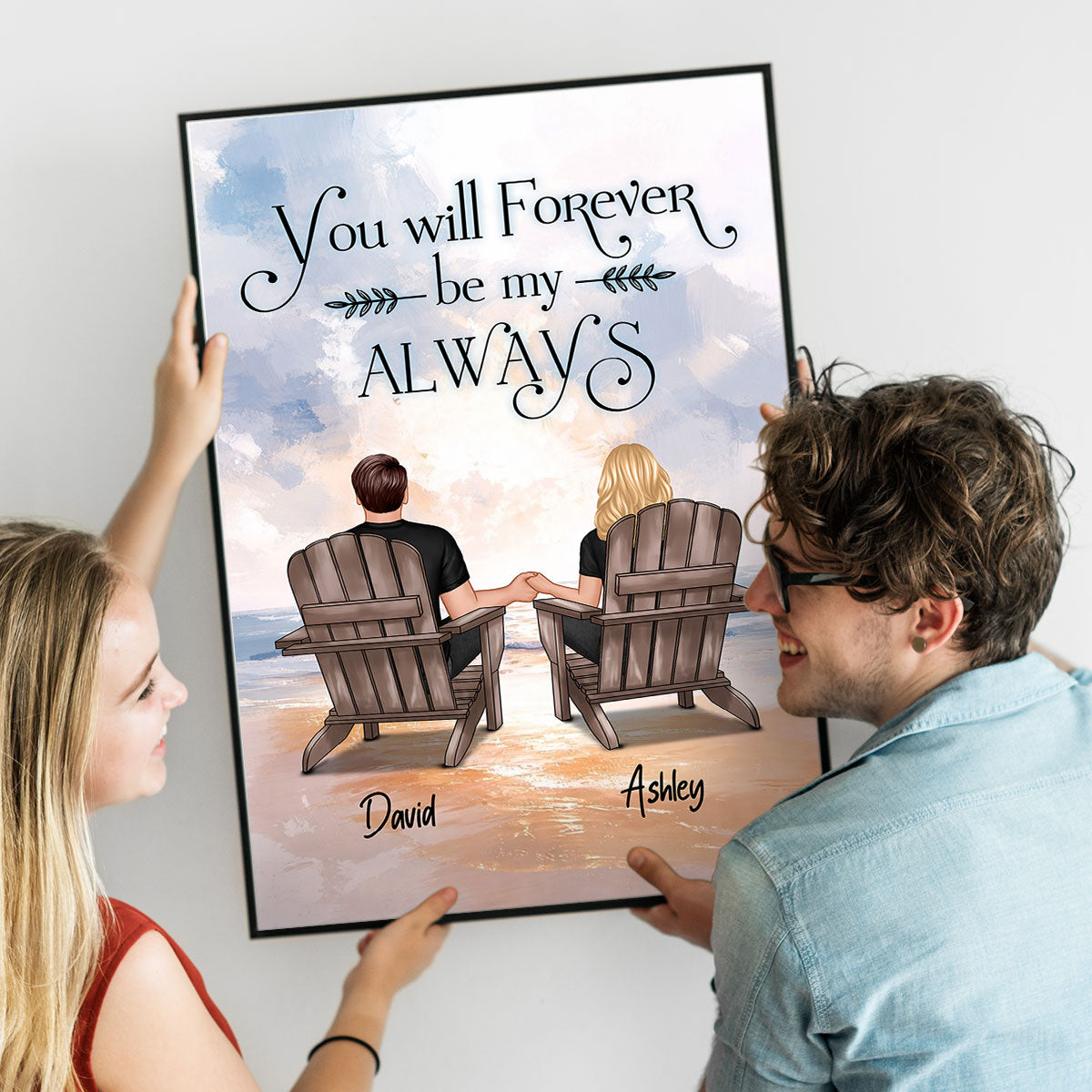 You & Me Forever - Personalized Poster - Gift for Couple, for Him, for Her
