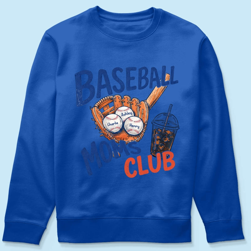 Retro Vintage Trending 2026 Baseball Moms Club - Personalized Shirt - Game Day Shirt For Mom