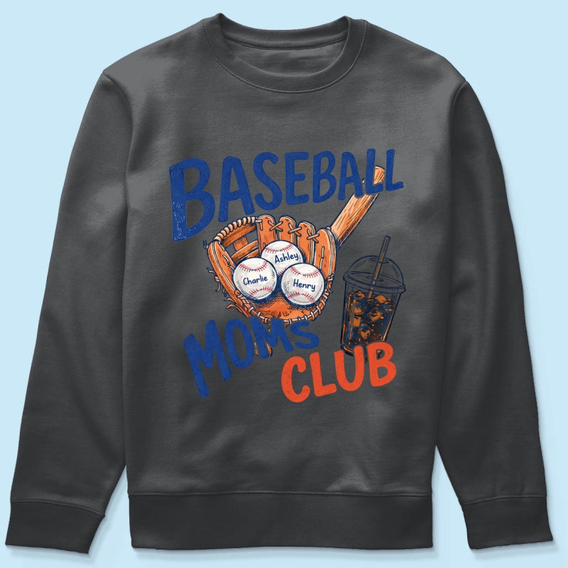 Retro Vintage Trending 2026 Baseball Moms Club - Personalized Shirt - Game Day Shirt For Mom