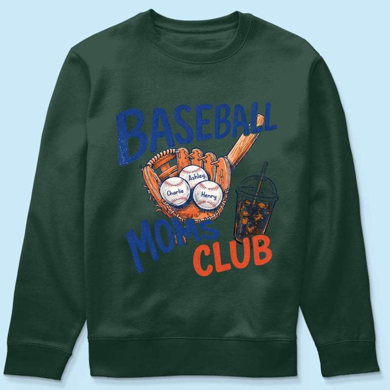 Retro Vintage Trending 2026 Baseball Moms Club - Personalized Shirt - Game Day Shirt For Mom
